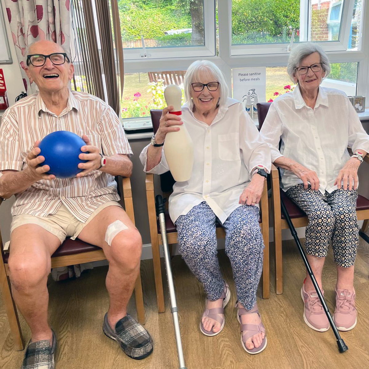 Residents enjoying a social afternoon together at an Abbeyfield Wessex house